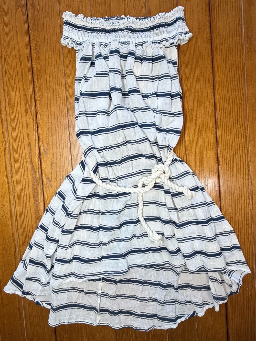 Faithfull The Brand “Kava” Dress NWT– Waves Stripe Print – Size M ⚓🤍